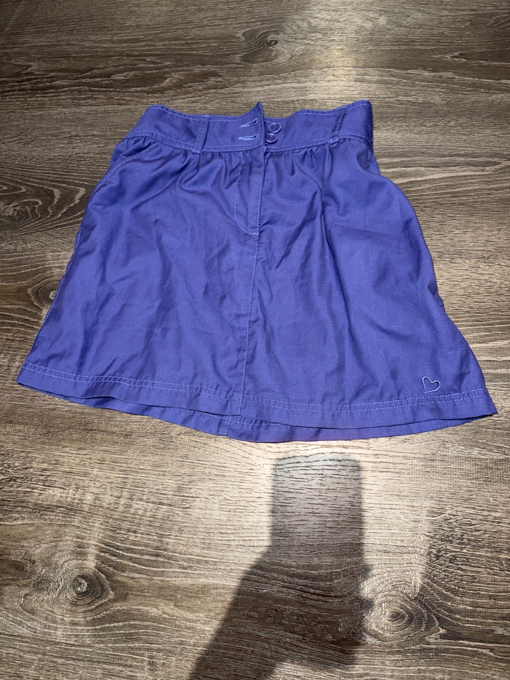 Lilu Purple Skirt with Heart Accent